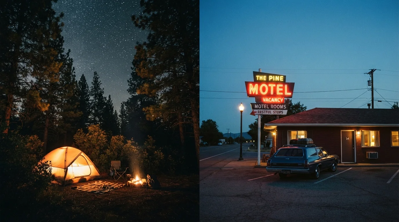 Camping vs. Motels on a Road Trip: More Than Just a Price Difference