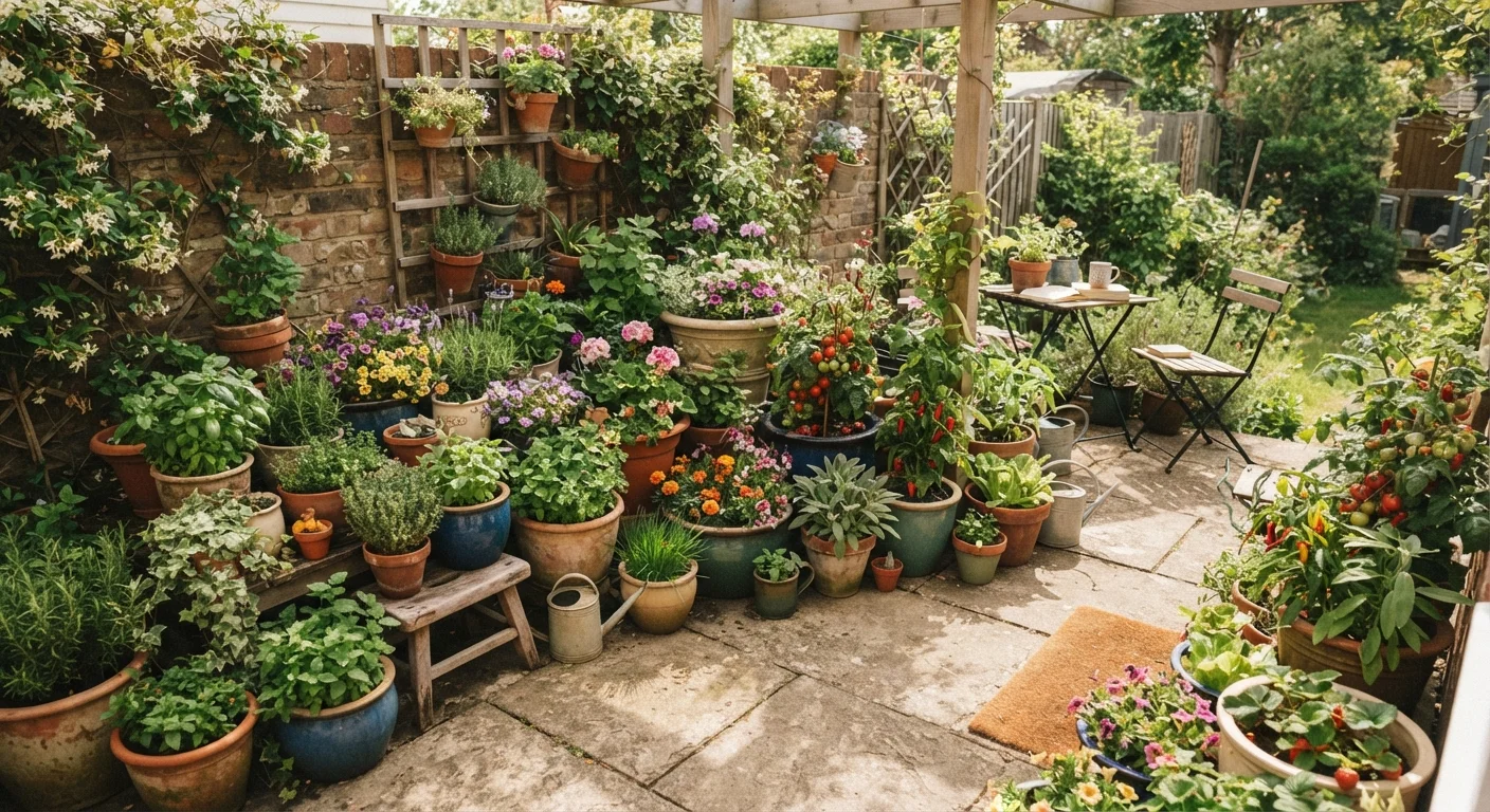 Container Gardening on a Small Patio: Planning Space, Soil, and Plant Selection