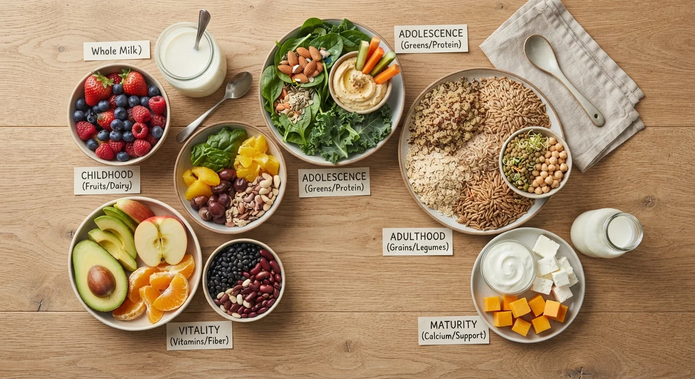 Nutrition Across Life Stages: How Needs Shift from Childhood to Older Adulthood