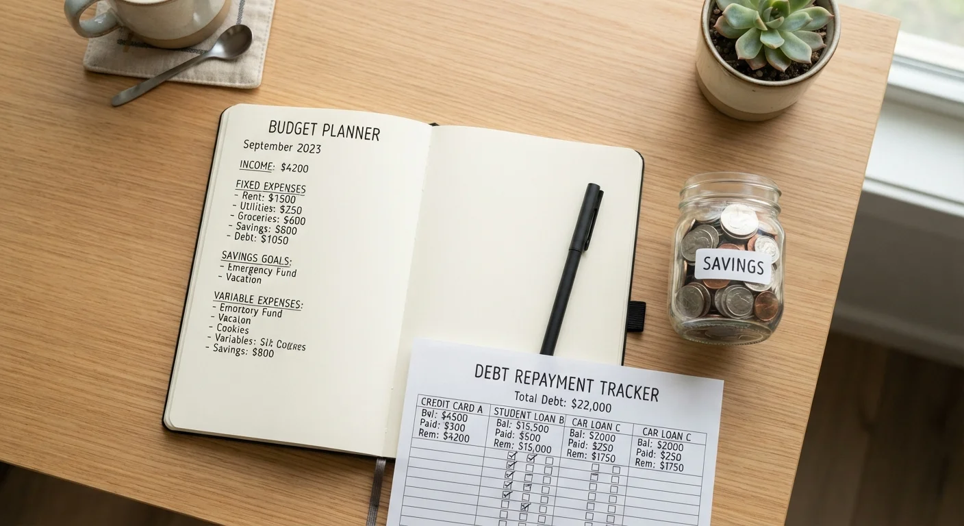 Paying Off Debt and Saving at the Same Time: A Realistic Framework