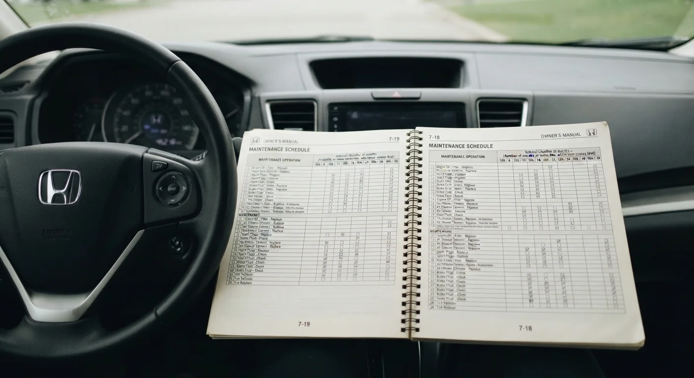 Reading Your Owner's Manual: The Maintenance Schedule That Actually Matters