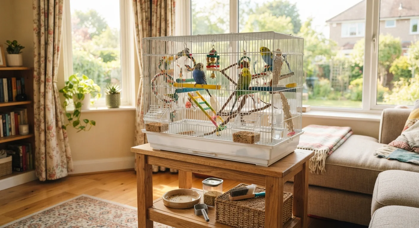 Setting Up a Budgerigar Cage for the First Time