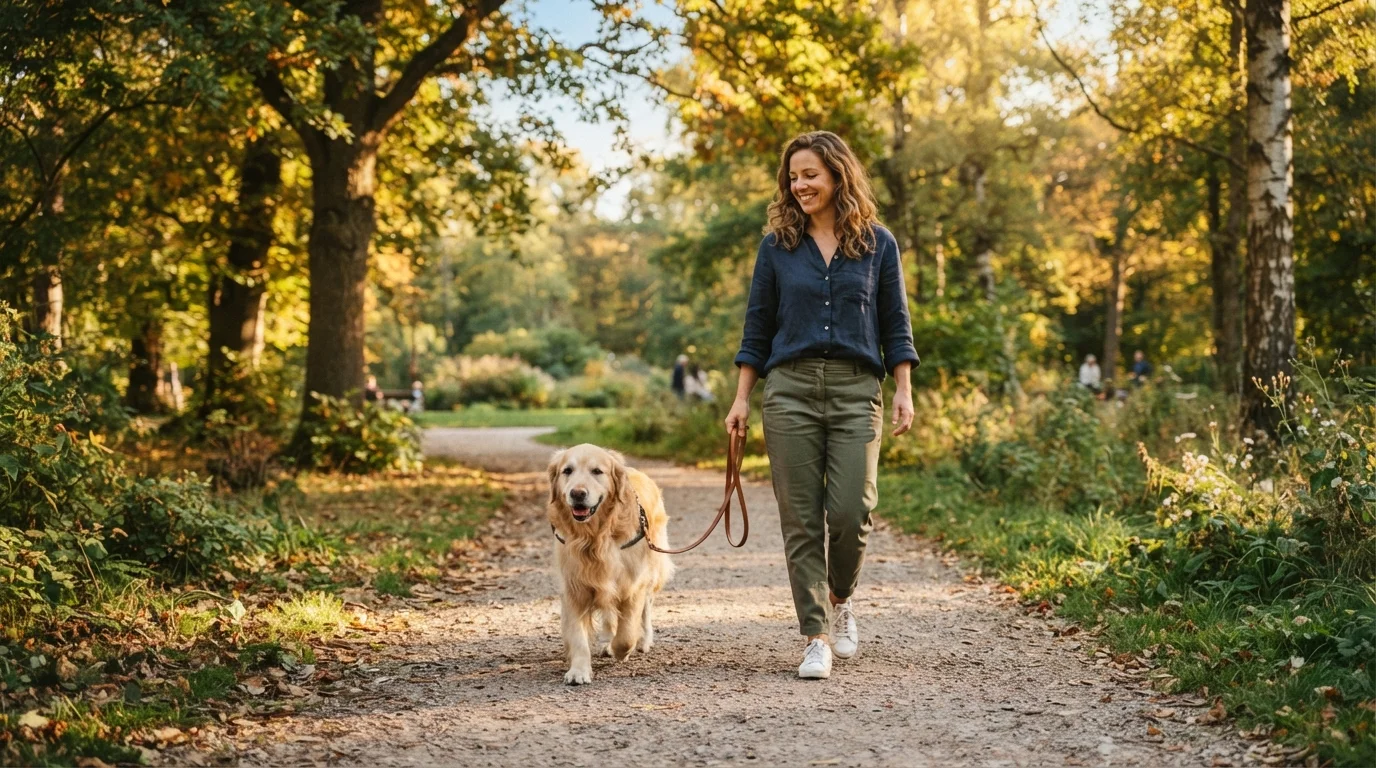 Teaching a Dog to Walk Calmly on a Leash